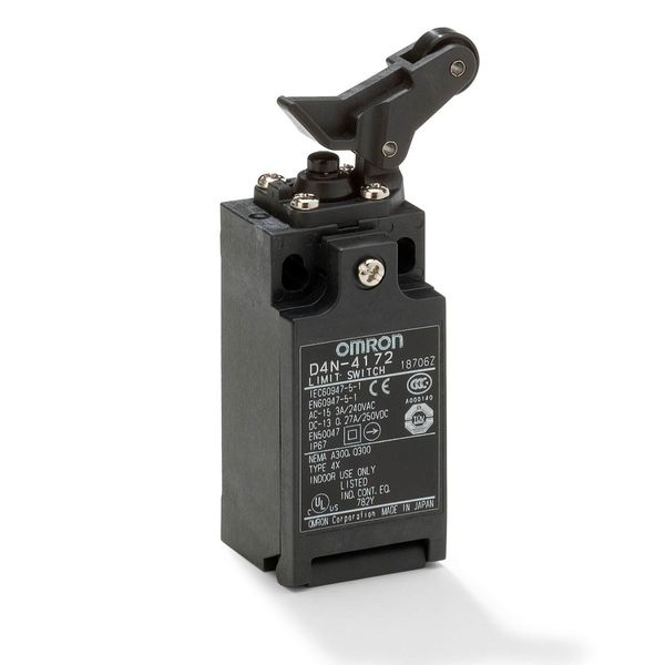 Safety Limit switch, D4N, M20 (1 conduit), 1NC/1NO (snap-action), one- image 2