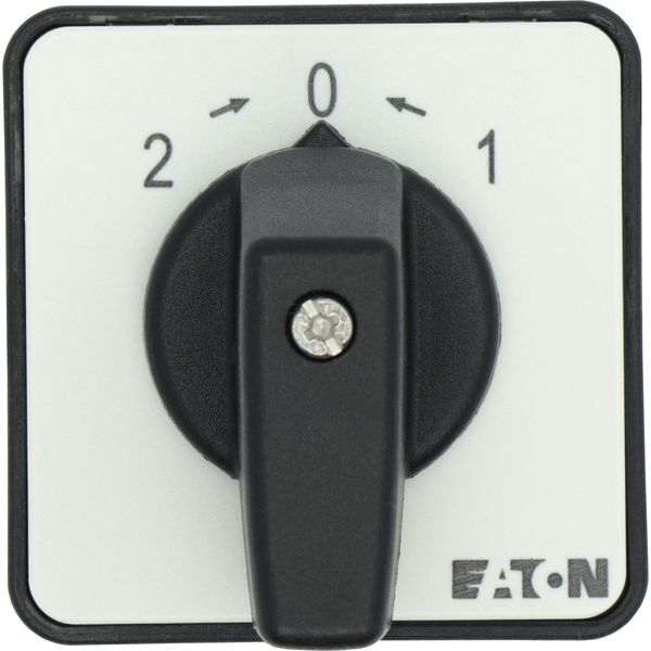 Universal control switches, T0, 20 A, center mounting, 3 contact unit(s), Contacts: 6, Spring-return from positions 1 and 2, 45 °, momentary, 2>0 image 19