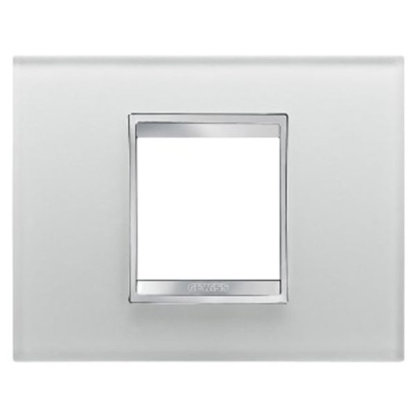LUX PLATE 2-GANG ICED GLASS GW16202CG image 1