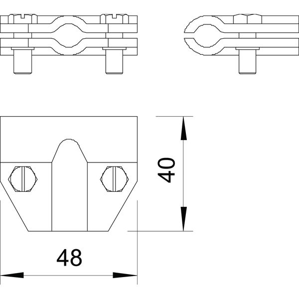 245 8-10 CU T-connector  8-10mm image 2