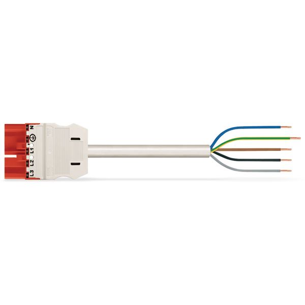 pre-assembled connecting cable;Eca;Socket/open-ended;red image 2