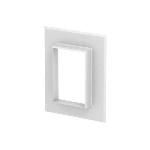 G-AWAG70110RW  Cover frame, closed, 178x25x138, pure white Aluminium image 1