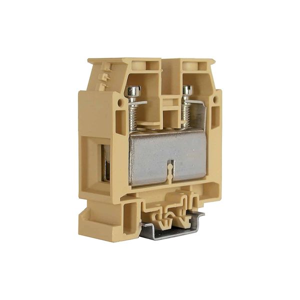 Screw terminal block 70mm2, 1-level, beige color, CBD series image 1