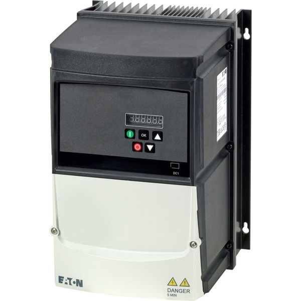 Variable frequency drive, 230 V AC, 1-phase, 15.3 A, 4 kW, IP66/NEMA 4X, Radio interference suppression filter, Brake chopper, 7-digital display assem image 10
