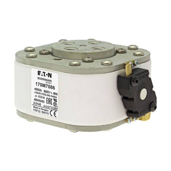 Fuse-link, high speed, 4000 A, AC 600 V, size 4, 105 x 120 x 67 mm, aR, IEC, UL, single indicator image 14