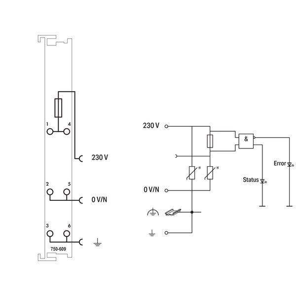 Power Supply 230 VAC fuse holder light gray image 7