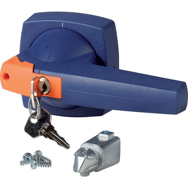 Toggle, 10mm, door installation, blue, cylinder lock image 2