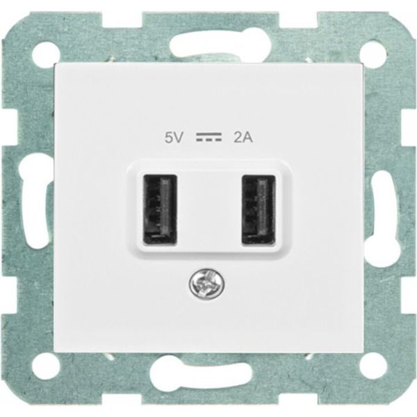 Karre-Meridian White USB Socket image 1