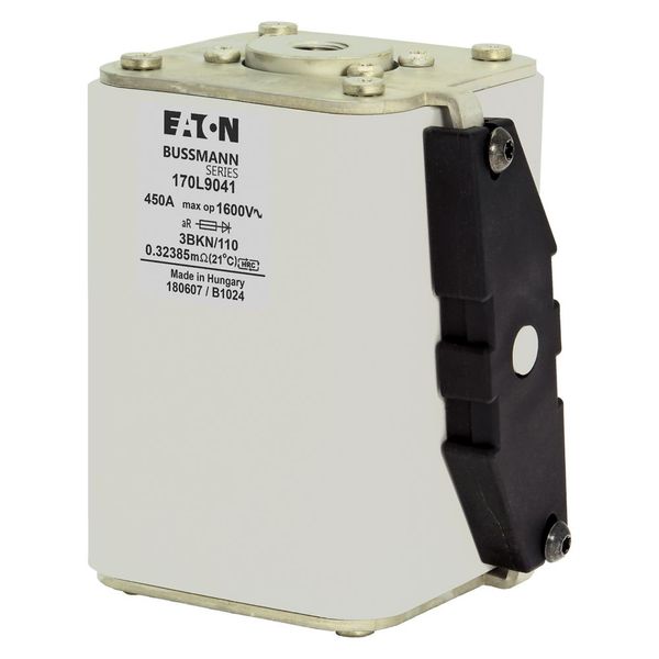 Fuse-link, high speed, 450 A, AC 1600 V, Size 3, 85 x 96 x 112 mm, aR, IEC, single indicator image 8