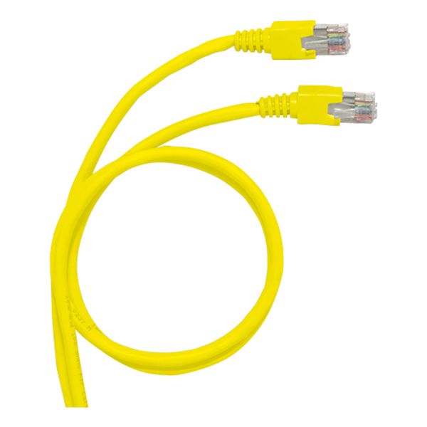 Patch cord RJ45 category 6A S/FTP Yellow 2 meters image 2