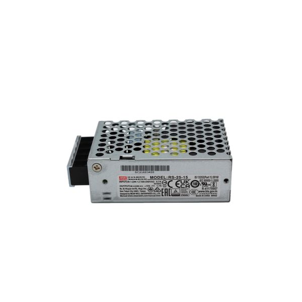 RS-25-15 Switching power supply, closed, 25W, 15V, 1,7A, MEAN WELL image 1