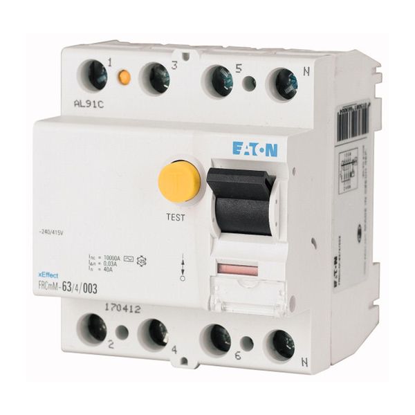 Residual current circuit breaker (RCCB), 40A, 4p, 30mA, type A image 8
