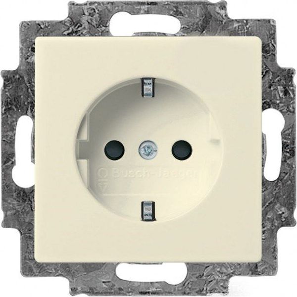 20 EUC-92-507 Cover Plates (partly incl. Insert) Protective Contact (SCHUKO) white - Basic55 image 1