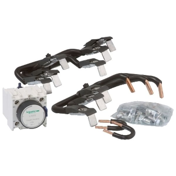 Kit for star delta starter assembling, for 3 x contactors LC1D80, with timer block image 2