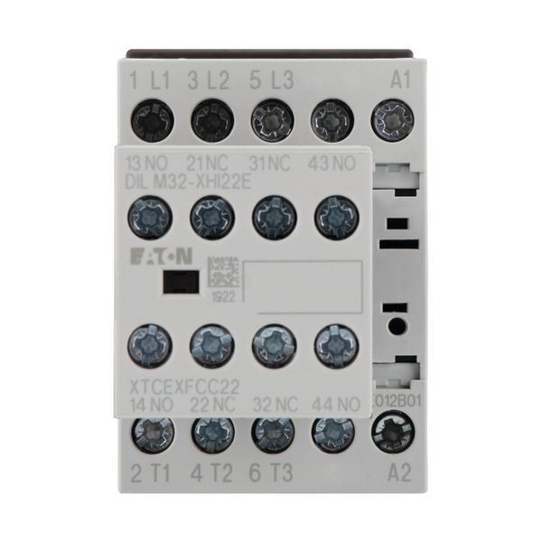 Contactor, 380 V 400 V 5.5 kW, 2 N/O, 2 NC, 24 V DC, DC operation, Screw terminals image 7