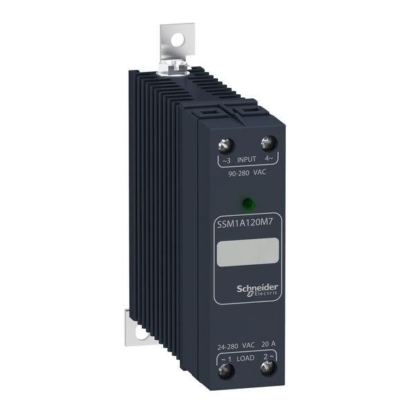 Harmony, Solid state modular relay, 30 A, DIN rail mount, ze voltage switching,  input 4…32 V DC, output 24…280 V AC image 1