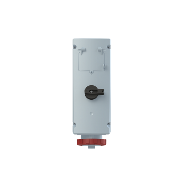 Switched interlocked socket-outlet with RCD, 6h, 30mA, 32A, IP67, 3P+N+E image 1