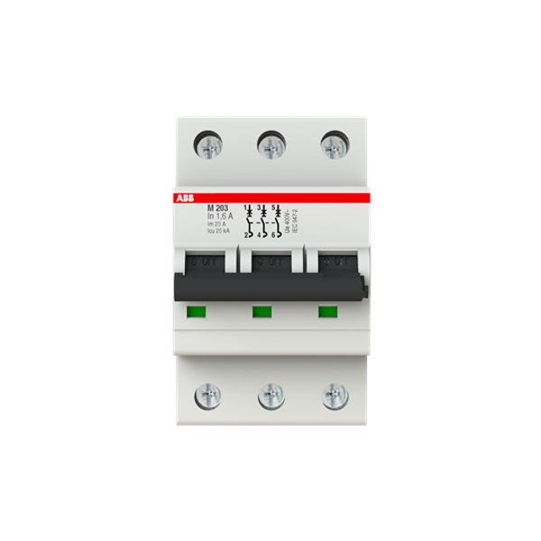 M203-1.6A Miniature Circuit Breaker - 3P - 1.6 A image 2