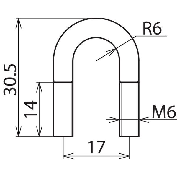 Cable clamp 50-70 mm² M6 Stainless steel 1,4301 AISI 304 image 2