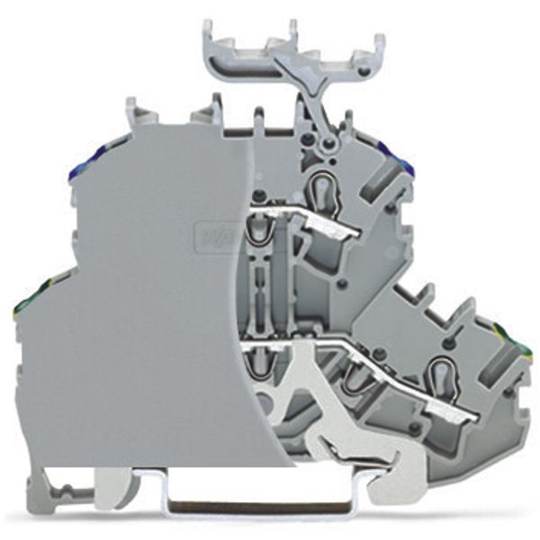 Double-deck terminal block Ground conductor/through terminal block wit image 1