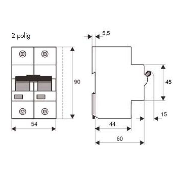 High Current Miniature Circuit Breaker C125/2 image 8