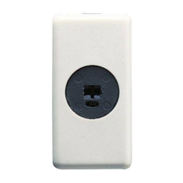 SOCKET-OUTLET FOR PHONIC CIRCUIT - 1 MODULE - SYSTEM WHITE image 1