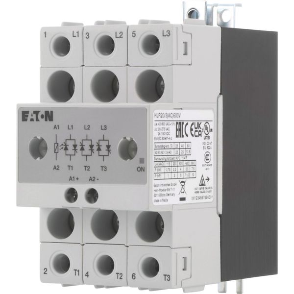 Solid-state relay, 3-phase, 20 A, 42 - 660 V, AC/DC image 7