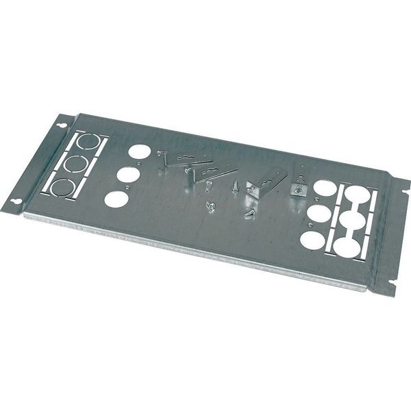 Mounting plate, +mounting kit, for NZM3, horizontal, 3p, HxW=200x600mm image 3