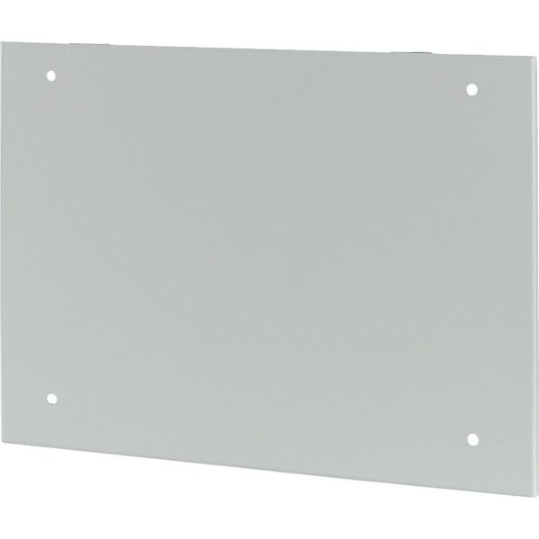 Section wide cover, closed, HxW=550x500mm, IP55, grey image 4