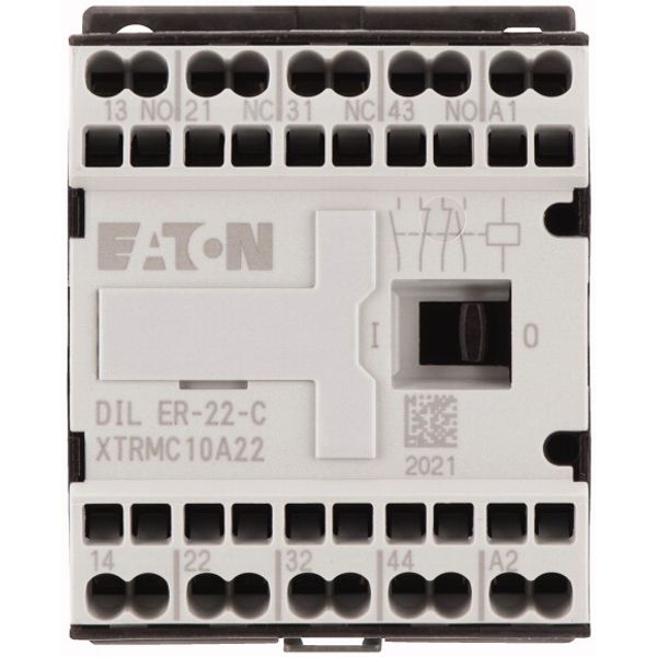 Contactor relay, 240 V 50 Hz, N/O = Normally open: 2 N/O, N/C = Normally closed: 2 NC, Spring-loaded terminals, AC operation image 2