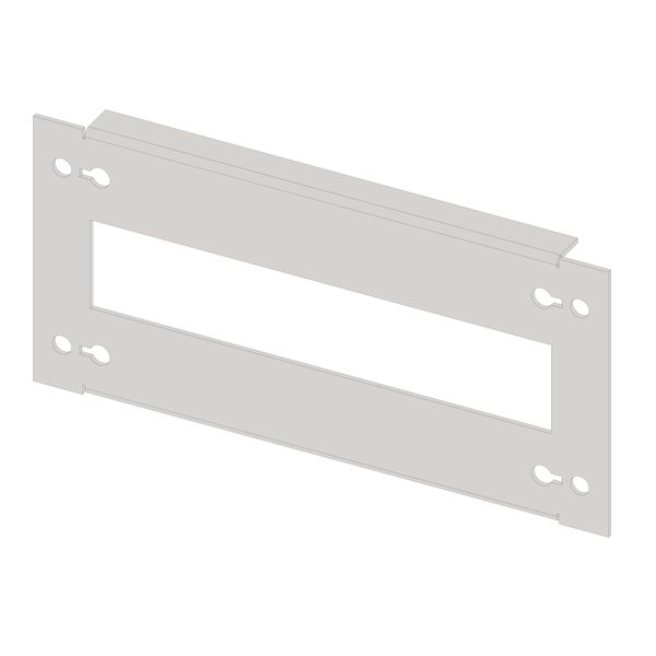 Slotted front plate 1G3K-L plastic, long cut, 13MW image 1