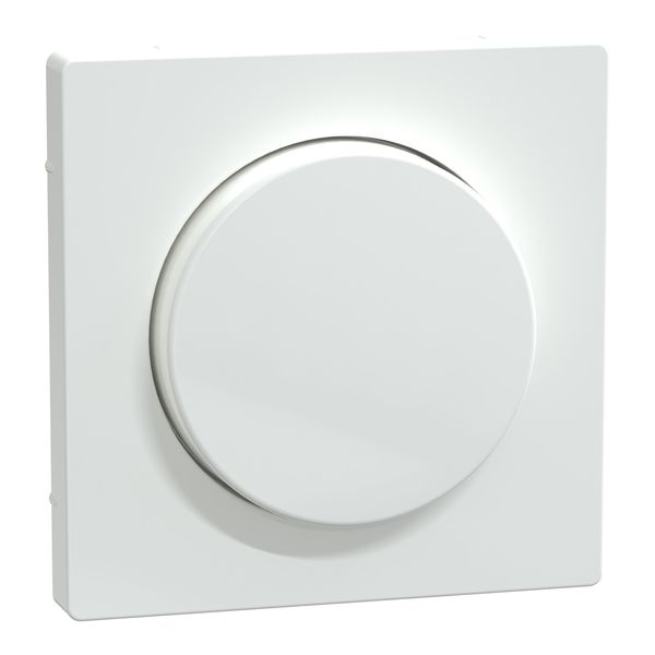 Central plate with rotary knob, lotus white, System Design image 3