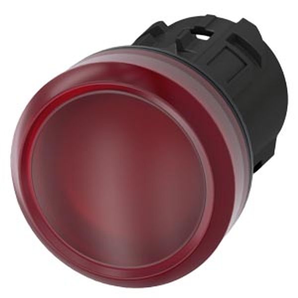 Indicator light, 22 mm, round, plastic, red, lens, smooth, with 3SU1001-6AA20-0AA0-Z Y15 image 2