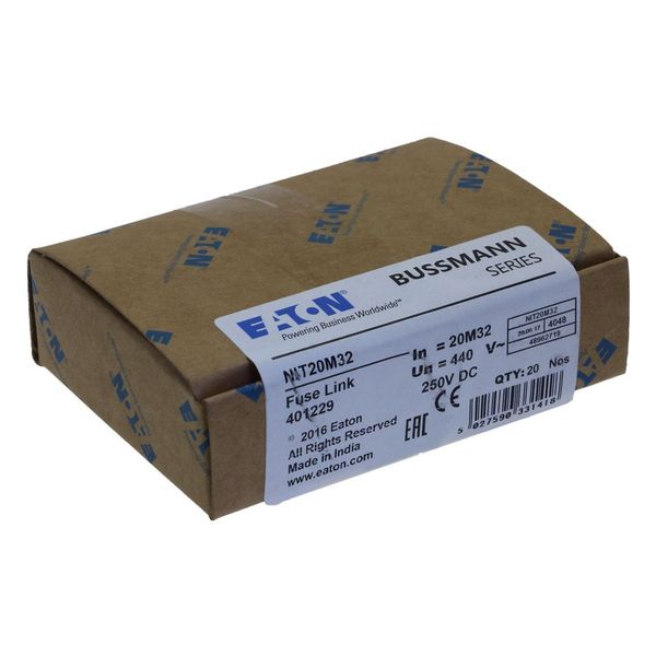 Fuse-link, LV, 20 A, AC 440 V, BS88/A1, 14 x 56 mm, gM, BS, 20M32 image 11