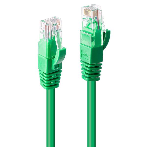 7.5m Cat.6 U/UTP Network Cable, Green RJ45, M/M, 250MHz, Copper image 1