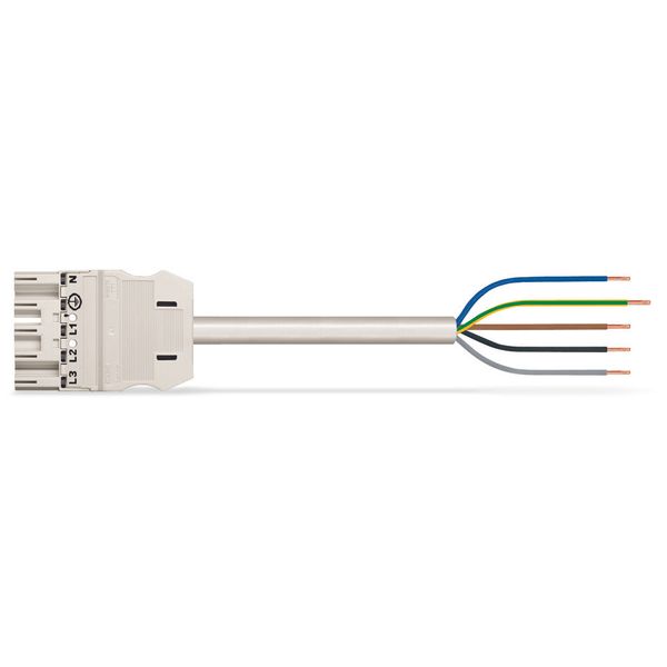 pre-assembled connecting cable Eca Socket/open-ended gray image 4