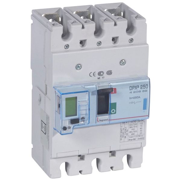 MCCB electronic + energy metering - DPX³ 250 - Icu 70 kA - 400 V~ - 3P - 250 A image 2