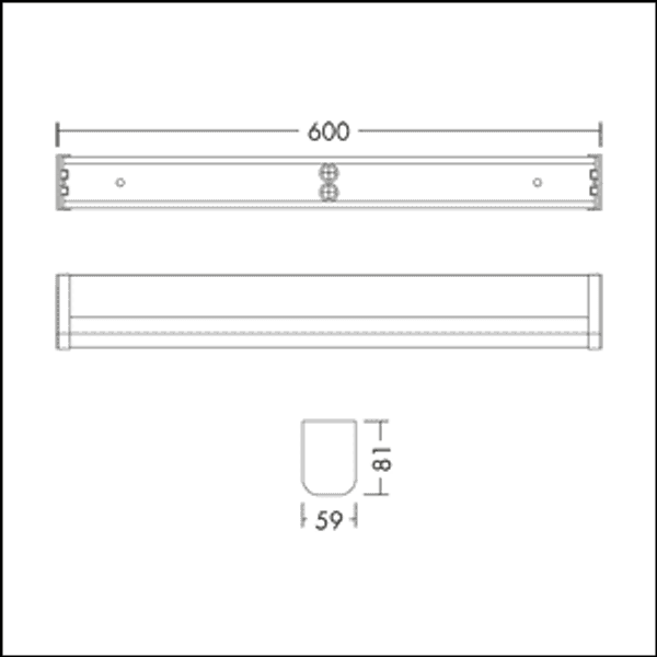 LED Bathroom mirror luminaire image 3