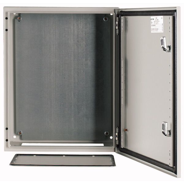 Wall enclosure with mounting plate, HxWxD=500x400x200mm image 1