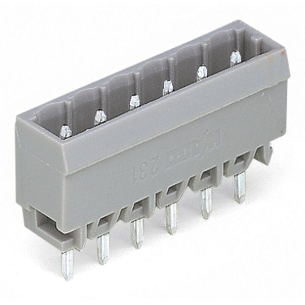 THT male header 1.0 x 1.0 mm solder pin straight gray image 4