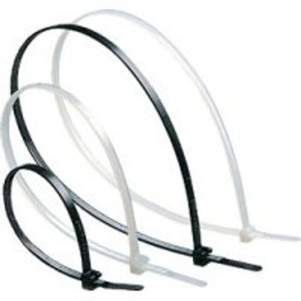 Cable tie Colring - w 4.6 mm - L 180 mm - blister 100 pcs - black image 1