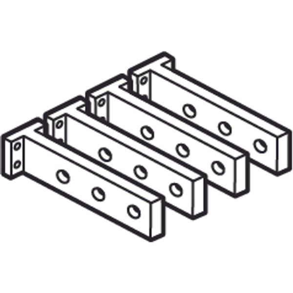 Rear terminals (6) - for DPX 1250/1600 - long - incoming or outgoing - 3P image 2