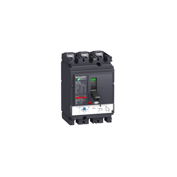 circuit breaker ComPact NSX160F, 36 KA at 415 VAC, TMD trip unit 160 A, 3 poles 3d image 6