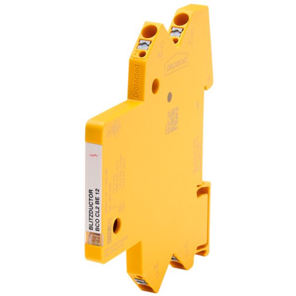 Compact arrester for 2 single cores BLITZDUCTORconnect w. fault indica image 1