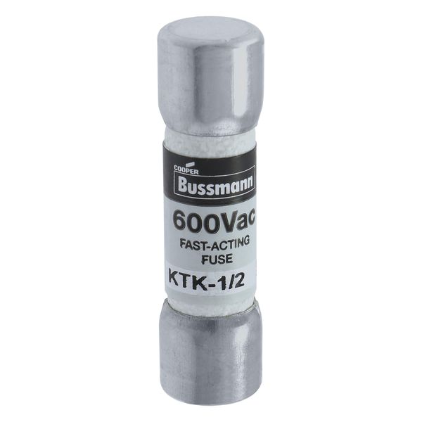 Fuse-link, low voltage, 0.5 A, AC 600 V, 10 x 38 mm, supplemental, UL, CSA, fast-acting image 37