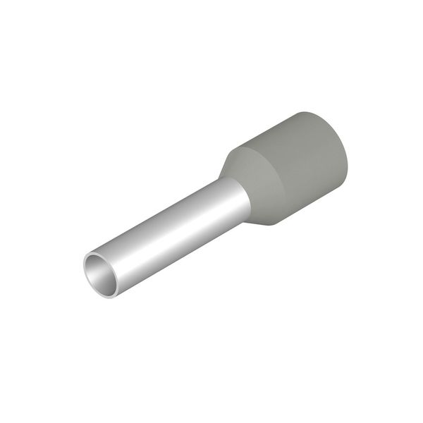 Wire end ferrule, Standard, 4 mm², Stripping length: 15 mm, grey image 1