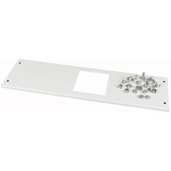 Front cover, +mounting kit, for NZM2, horizontal, 3p, HxW=150x425mm, grey image 1