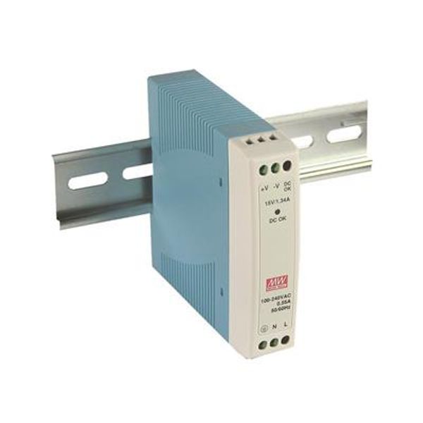 Pulse power supply 5V 2A for DIN rail image 1