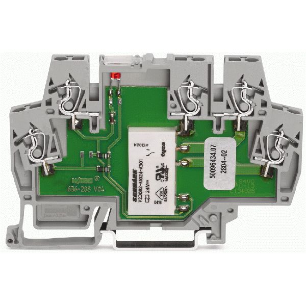 Relay module Nominal input voltage: 60 VDC 1 changeover contact gray image 2