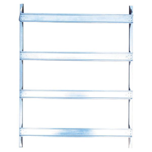 DIN rail mounting frame for 33 Module Units per row, 4 rows image 3